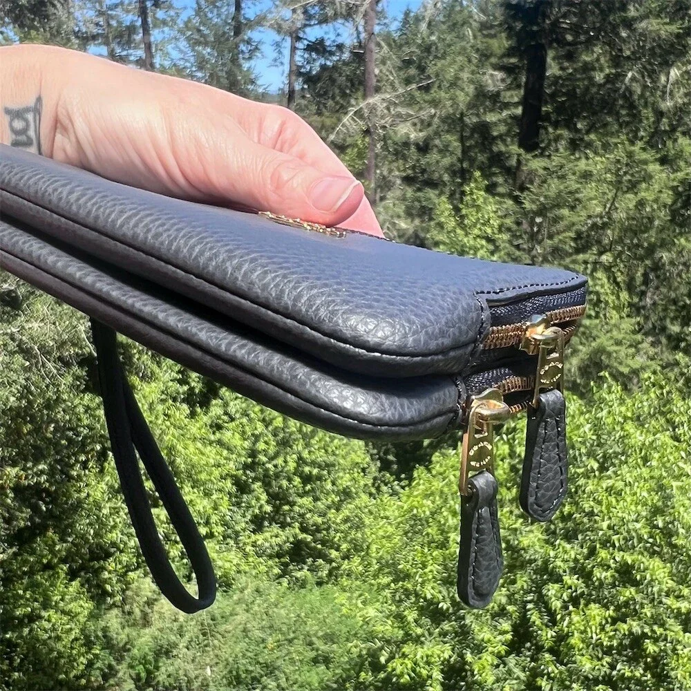 Coach double zip